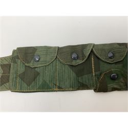 WW2 German Luftwaffe Parachutist's camo bandolier; stamped 0/0510/0052 1943
