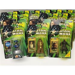 Star Wars - Power of the Jedi - seventeen carded figures comprising five from Collection 1 and twelve from Collection 2; together with three others of Princess Leia; all in unopened blister packs (20)