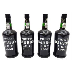 Porto Barros L.B.V. 1993 port, 75cl, 20%vol, four bottles