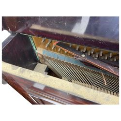 Cottam - Early 20th century (1920's) mahogany cased upright piano, with an overstrung frame and overdamper action, 85 notes A-A (seven octaves).