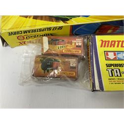 Matchbox Superfast Race Set with boxed Slipstream Curves and Superboosters; and quantity of playworn and unboxed die-cast models