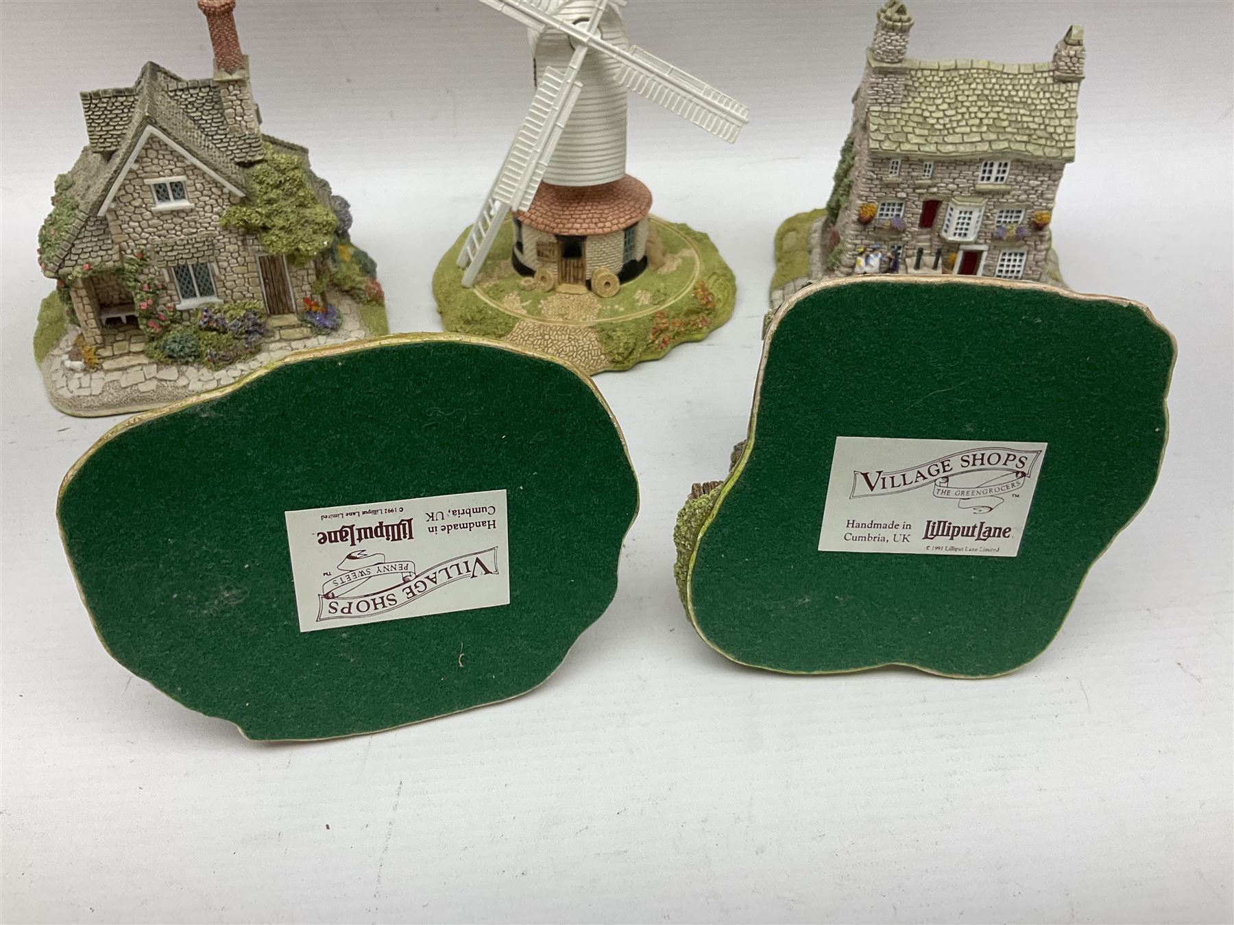 Twenty Lilliput Lanes, including The Chocolate House, Chiltern Mill, Blaise Hamlet, St Kevin Church, some with deeds and original boxes