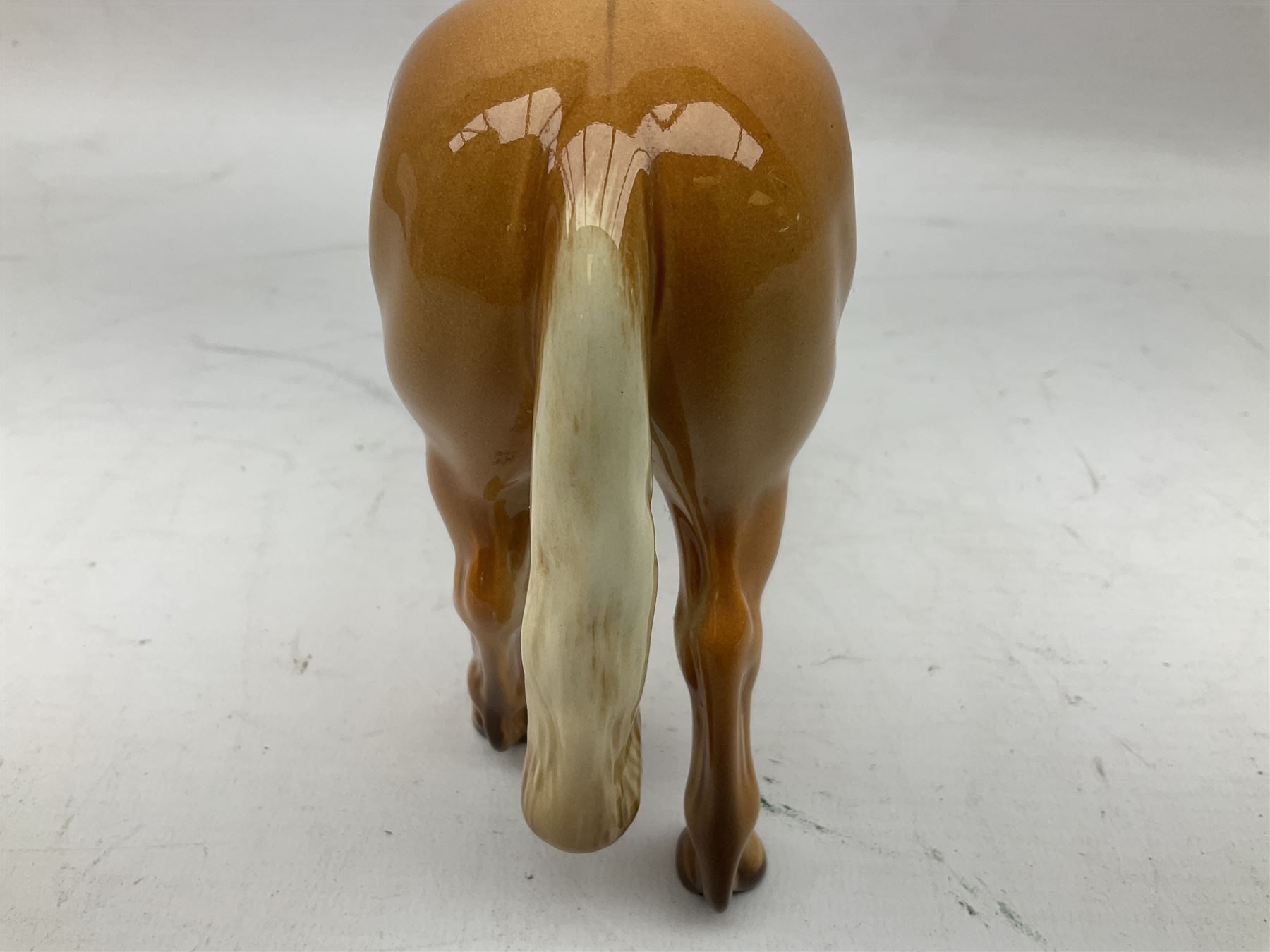 Beswick Norwegian Fjord Horse in Dun gloss, no. 2282, printed mark beneath, H16cm
