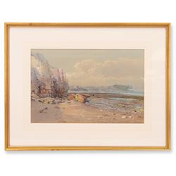 George Wolfe (British 1834-1890): 'Scarborough' South Bay, watercolour titled unsigned 33cm x 51cm 
Provenance: private collection purchased the Jack Chenery Briggs collection of Fine Watercolours 22nd April 1999 Lot 79