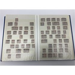 Mostly Great British Queen Victoria stamps, including penny black with black MX cancel, 1840 two pence blue with black cancel, imperf penny reds singles and pairs, perf penny reds stars and plates, various postmarks or cancels, penny reds on pieces or covers, halfpenny 'bantams', other QV issues with some higher values etc, housed in a blue stockbook