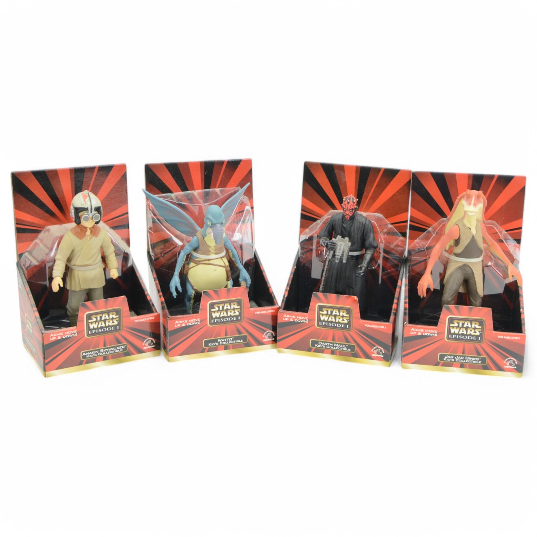 Star Wars figures, mostly Episode I, comprising two Hasbro Queen Amidala Collection dolls, Hasbro Watto figure, four Hasbro Revenge Of The Sith action figures (Obi-Wan Kenobi, Super Battle Droid, Darth Vader and Grevious's Bodyguard), four Applause collectible figures, two Applause The Phantom Menace magic cubes, Applause Darth Maul Mega Collectible, together with Disney Store Star Wars The Force Awakens Deluxe Figurine Playset and Figurine Playset (16)