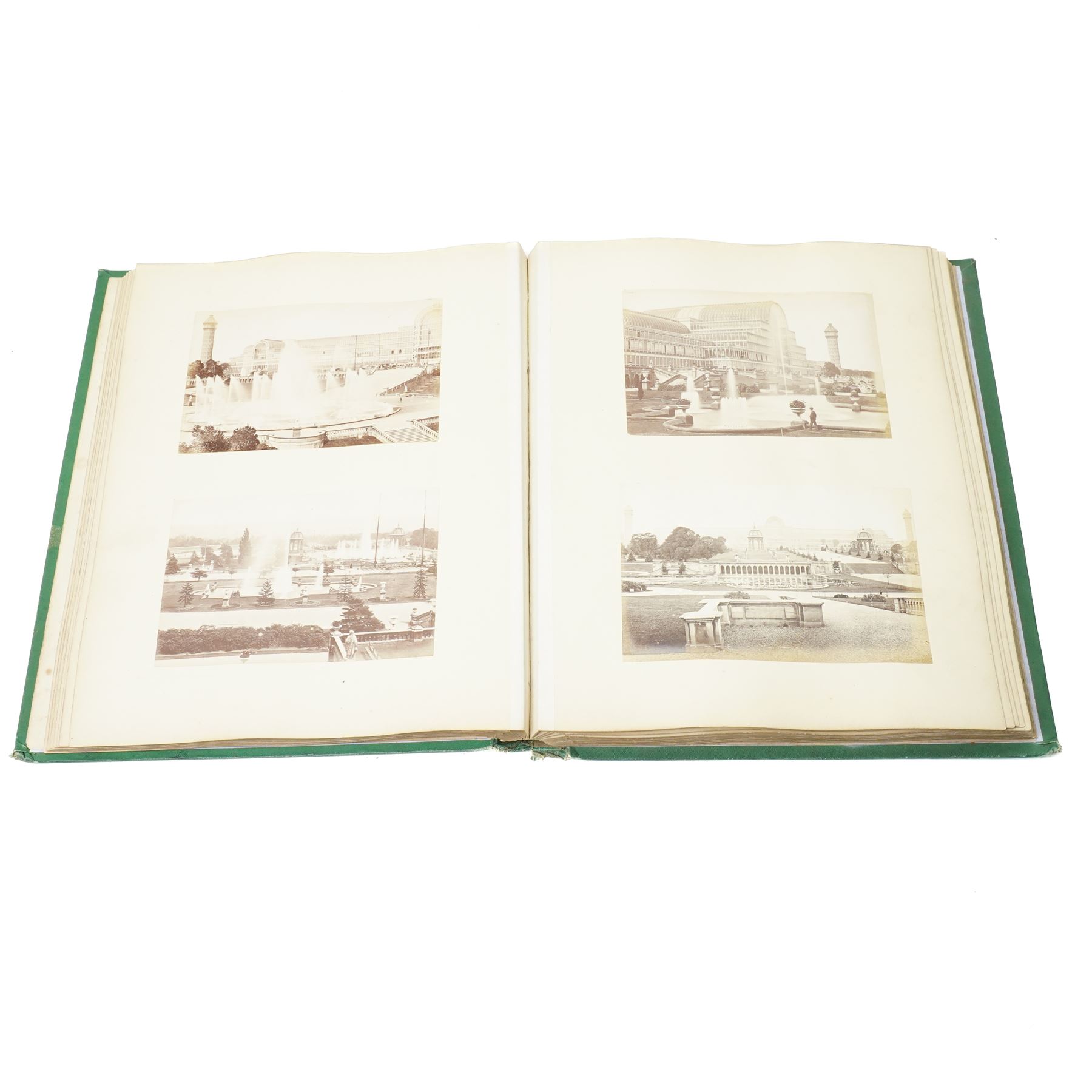Late Victorian photograph album and contents with Irish and other subjects including Fortescue Stephenstown House and estate with figures etc, Clifton College students 1876, military scenes etc approx 110 photographs