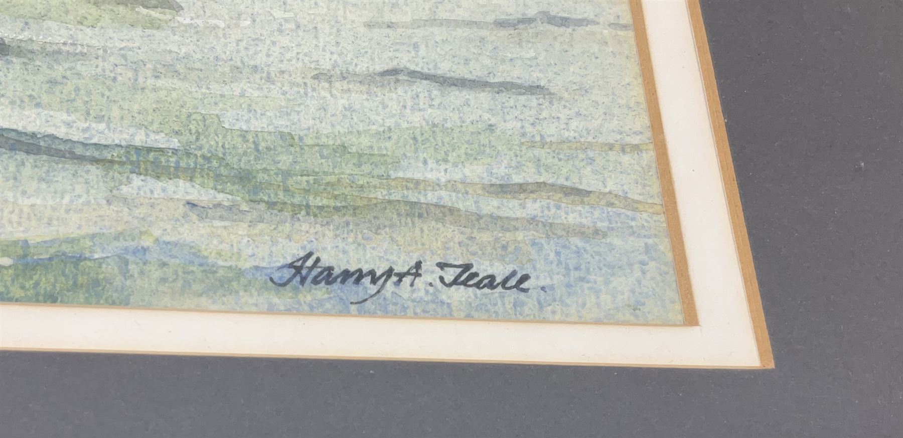 Harry A Teale (20th century): Yarmouth Fishing Boat 'South Bay Scarborough 1911', watercolour signed and titled 31cm x 40cm