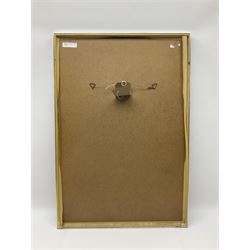 WWI style Scarborough enlistment poster 'Remember Scarborough! Enlist Now!', in metallic frame, H75.5cm