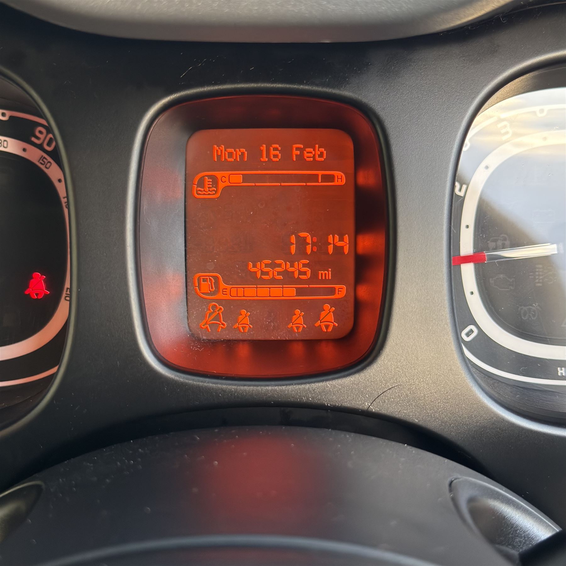 Fiat panda 1.2L petrol, 2014, white, YC14 ZTE, 45000 miles