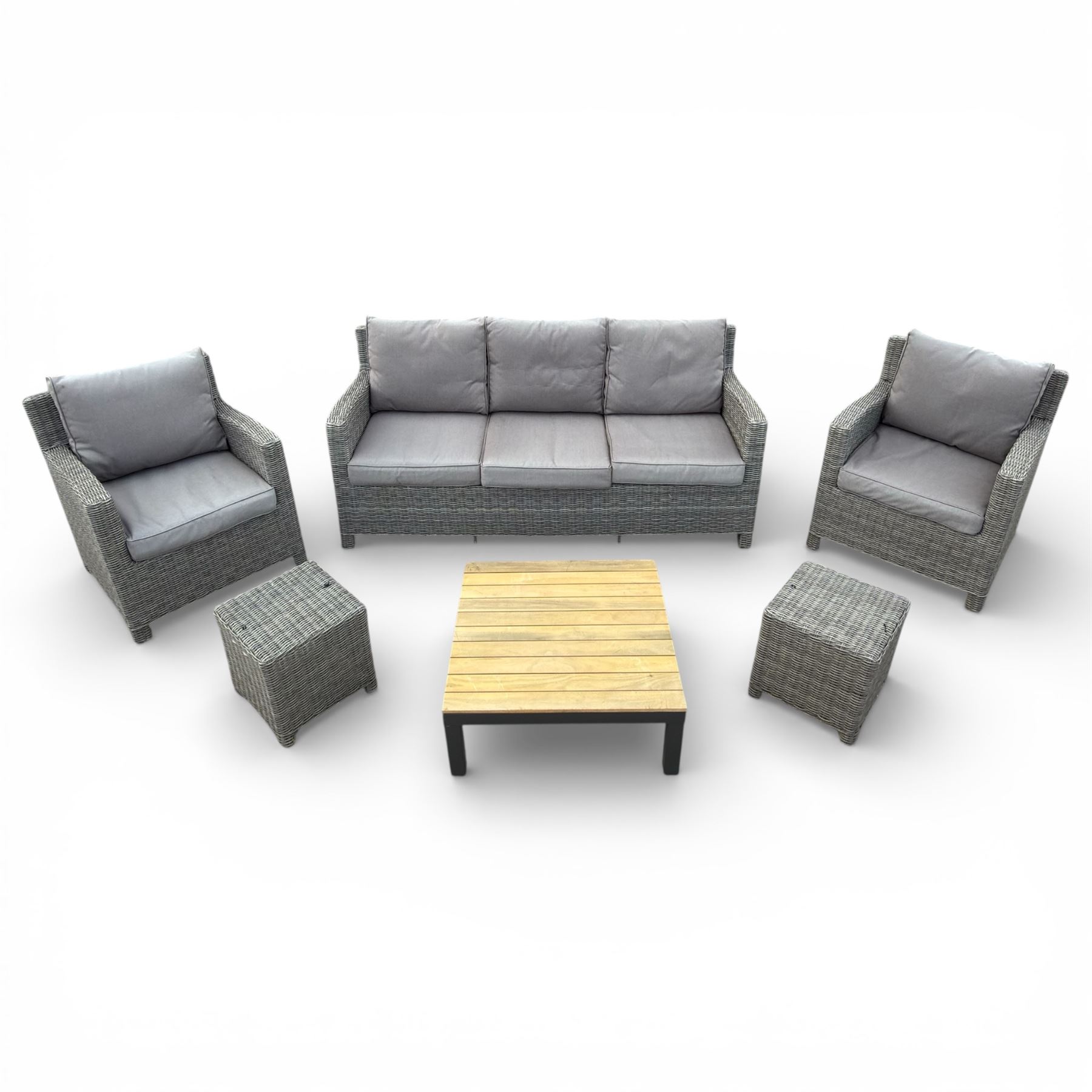 Kettler Rattan garden suite, Grey