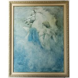 After John David Parrish (USA 1956-): 'Spirit I' and 'Spirit II', pair colour prints 116cm x 88cm (2)