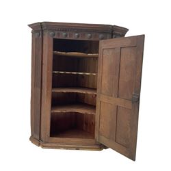 Georgian oak corner cupboard