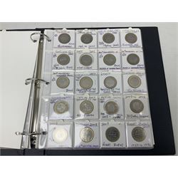 Mostly Queen Elizabeth II two pound coins, many being United Kingdom, including 2002 'Commonwealth Games', 2003 'DNA', 2005 'Gunpowder Plot', 2007 'Act of Union', 2009 'Robert Burns', 2011 'King James Bible' etc, housed in a ring binder folder