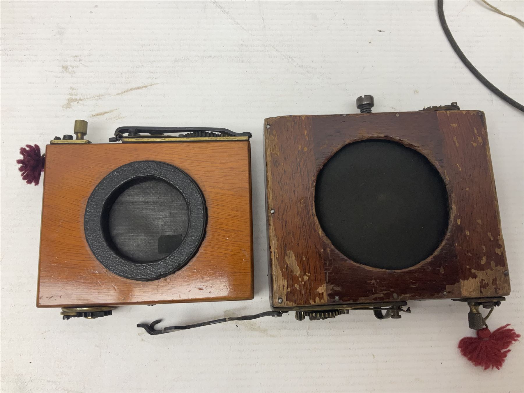 Selection of Brass Camera Lenses, to include Ross London lens 8 1/2 x 6 1/2, Beck Symmetrical lens, etc together with lens holders 