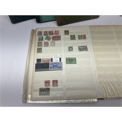 Queen Elizabeth II Great British first day covers with special postmarks and printed addresses, other covers, QEII used postage stamps, Basutoland, Southern Nigeria and other world stamps, housed in various albums, stockbooks, folders and loose, in one box