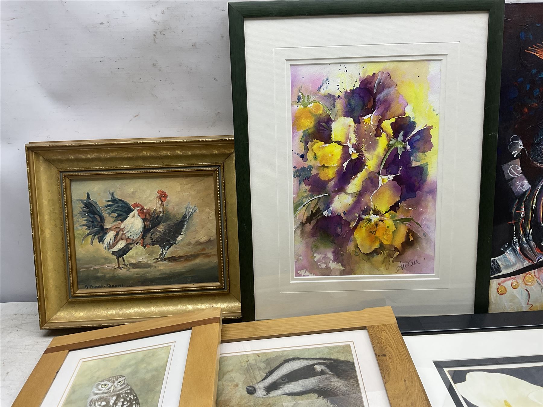 Collection of original oils and watercolours, artists to include Amada Pickles, Angela McCall, Dianne Heap and others (11)