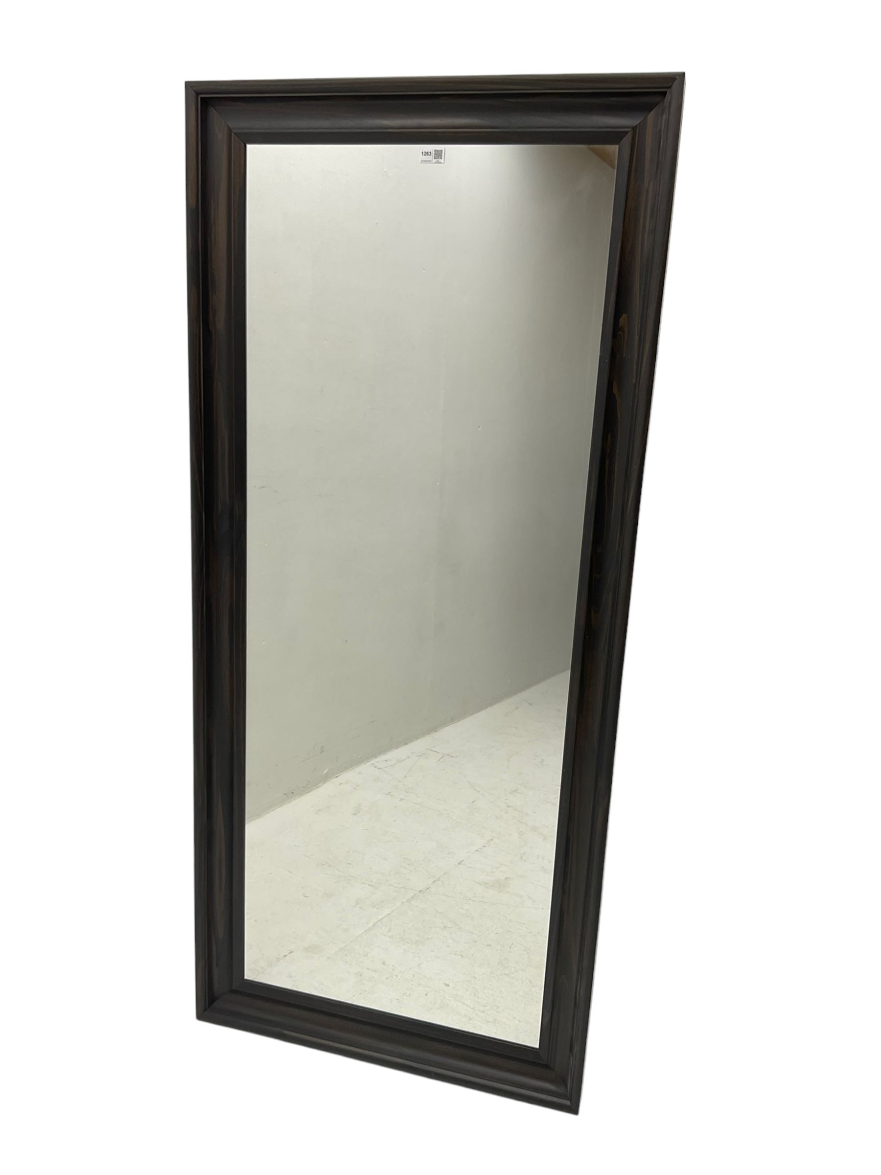 IKEA - 'Hemnes' large rectangular wall mirror with wood finish frame