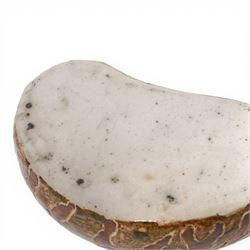 Rosemary Wren (1922-2013) - Oxshott pottery, stoneware sculpture of a recumbent cat, with impressed mark beneath, H14cm  