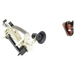 Freiberger Prazisionsmechanik yacht sextant, serial no.128736, with painted white framework, contained within fitted wooden case with instruction manual and service certificate dated 1982