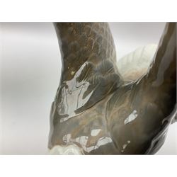 Lladro figure, Liberty Eagle, modelled as an eagle upon a branch with outstretched wings, limited edition 574/1500, no 1738, year issued 1998, year retired 1999, H40cm  