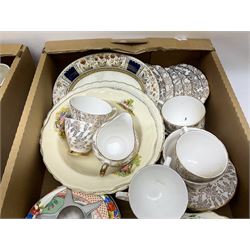 Shelley bowl, TG Green measuring jug, Villeroy & Boch sauce boat and stand, Burleigh Asiatic Pheasants plum cow creamer, cylindrical vase, mugs, bowls, jug etc, Spode 'Full Cry' The Hunt plate, Spode Ladybird mugs, Portmeirion, Meakin, Carlton China, teawares, ceramics etc