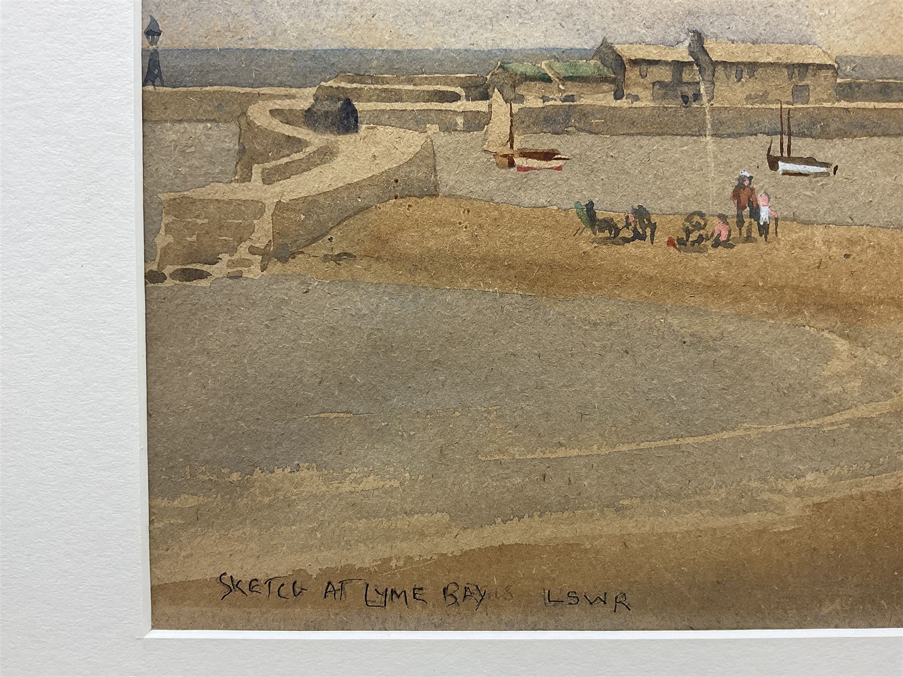 Walter Ernest Spradbery (British 1889-1969): Lyme Bay Devon for London & South Western Railway, watercolour signed and titled 26cm x 43cm