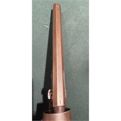 Colt .36 navy percussion revolver, with octagonal 7 1/2in. barrel top flat marked Address Col Samd Colt New York US America, frame stamped `Colts Patent' matching serial numbers, 112625, iron frame marked Colts Patent, brass grip-straps and trigger guard, smooth flared walnut grip, overall L33cm