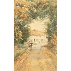 John Wynne Williams (British fl.1900-1920): 'Forge Valley' and 'Paradise' Old Town Scarborough, pair watercolours signed, titled on the mounts 33cm x 20cm (2)
