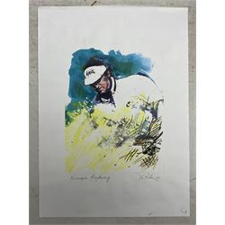Harold Francis Riley DL (British 1934-2023): Golfing Scenes - 'Kiawah Island Ryder Cup', three limited edition prints signed titled and numbered 2/10 in pencil, max 21cm x 41cm (3) (one unframed)