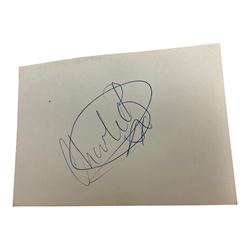 The Rolling Stones: set of five signatures - Mick Jagger, Keith Richards, Bill Wyman, Brian Jones and Charlie Watts 