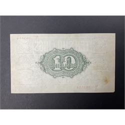United Kingdom of Great Britain and Ireland Fisher second issue ten shillings banknote ‘N12 293884’