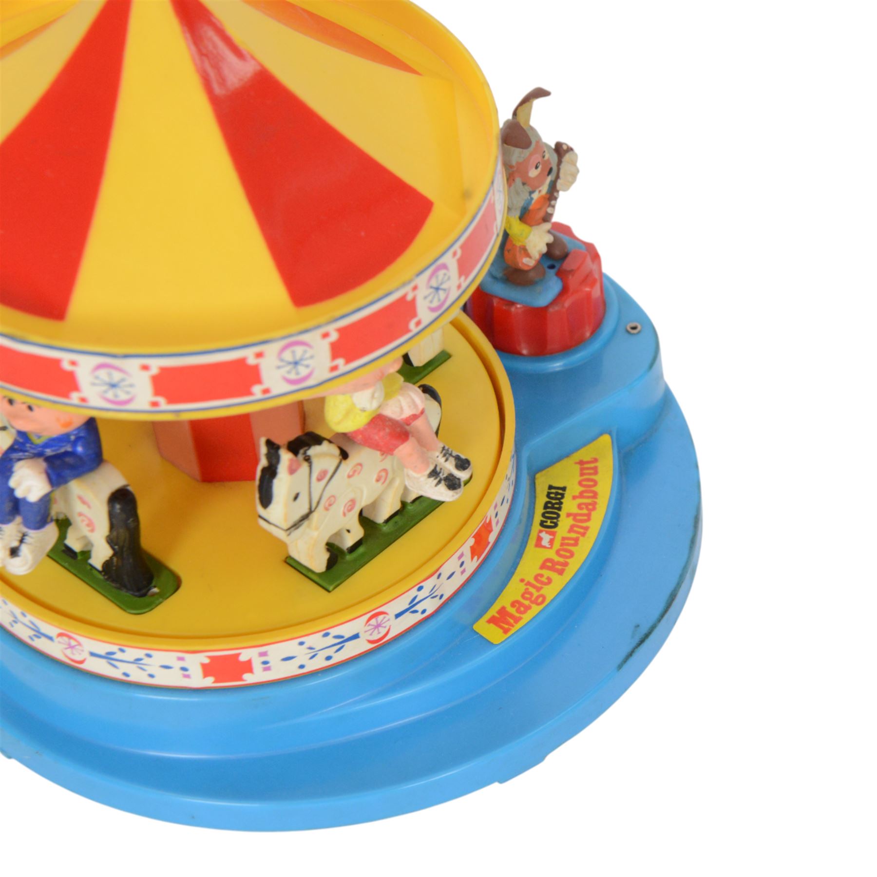 1970s Corgi Magic Roundabout musical carousel no. 852,  modelled with five figures, boxed