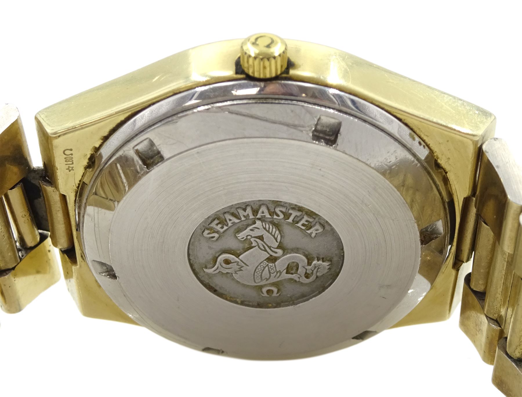 Omega Seamaster Electronic f300 Hz gentleman's gold-plated quartz