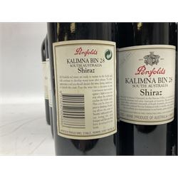 Penfolds 1993, Bin 28 Kalimna Shiraz 75cl, 14% vol, twelve bottles, boxed