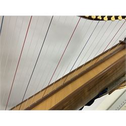 Contemporary 24 string Celtic or Irish Folk Harp with an Ash soundboard and 24 sharpening keys, with three music books, tutorial and DVD In a soft carrying case with tuning key 