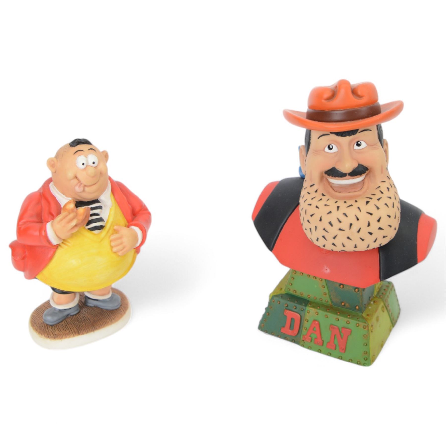 Twelve Robert Harrop Beano Dandy Collection figures, including Ma Bear, Pa Bear, Fatty, Desperate Dan One Man & His Dog, Korky the Cat and Roger the Dodger etc, all boxed 