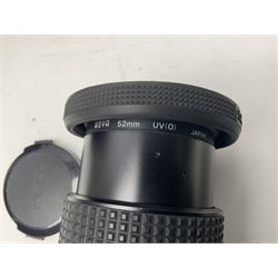 Canon A1 35mm camera body serial no 741264, with 'Tokina AT-X 28-85mm 1:3.5-4.5' lens serial no 821679, 'Canon FD 50mm 1:1.8mm' lens and other camera equipment 