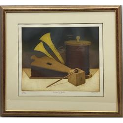 Tighe O'Donoghue (American 1942-2023): 'Echoing Green', etching with aquatint signed titled and numbered 28/30, 37cm x 45cm 