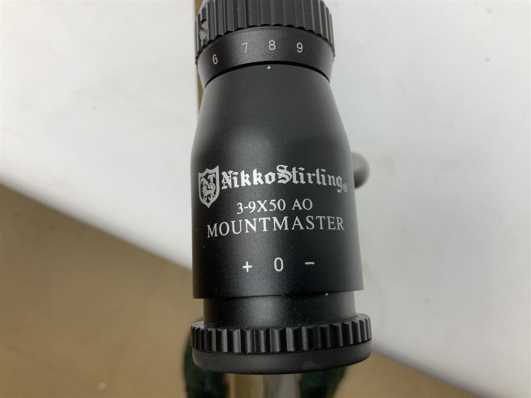 Air Arms S400F Carbine bolt-action .22 multishot air rifle, pump-up action, adjustable trigger, fitted with sound moderator and Nikko Stirling Mountmaster 3-9 x 50 telescopic sight, complete with stirrup type pump, pressure gauge etc, serial no.135456, L106cm; in gun sling