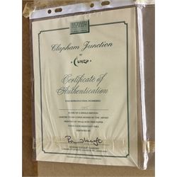 Terence Cuneo (British 1907-1996): 'Clapham Junction', limited edition chromolithograph signed and numbered 285/850, certificate verso 31cm x 41cm 