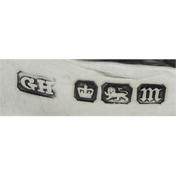 Silver milk jug and sugar bowl by Robert Pringle & Sons, London 1919 and a silver sauce boat by Sheffield Harrison Brothers & Howson, Sheffield 1904, approx 7.7oz