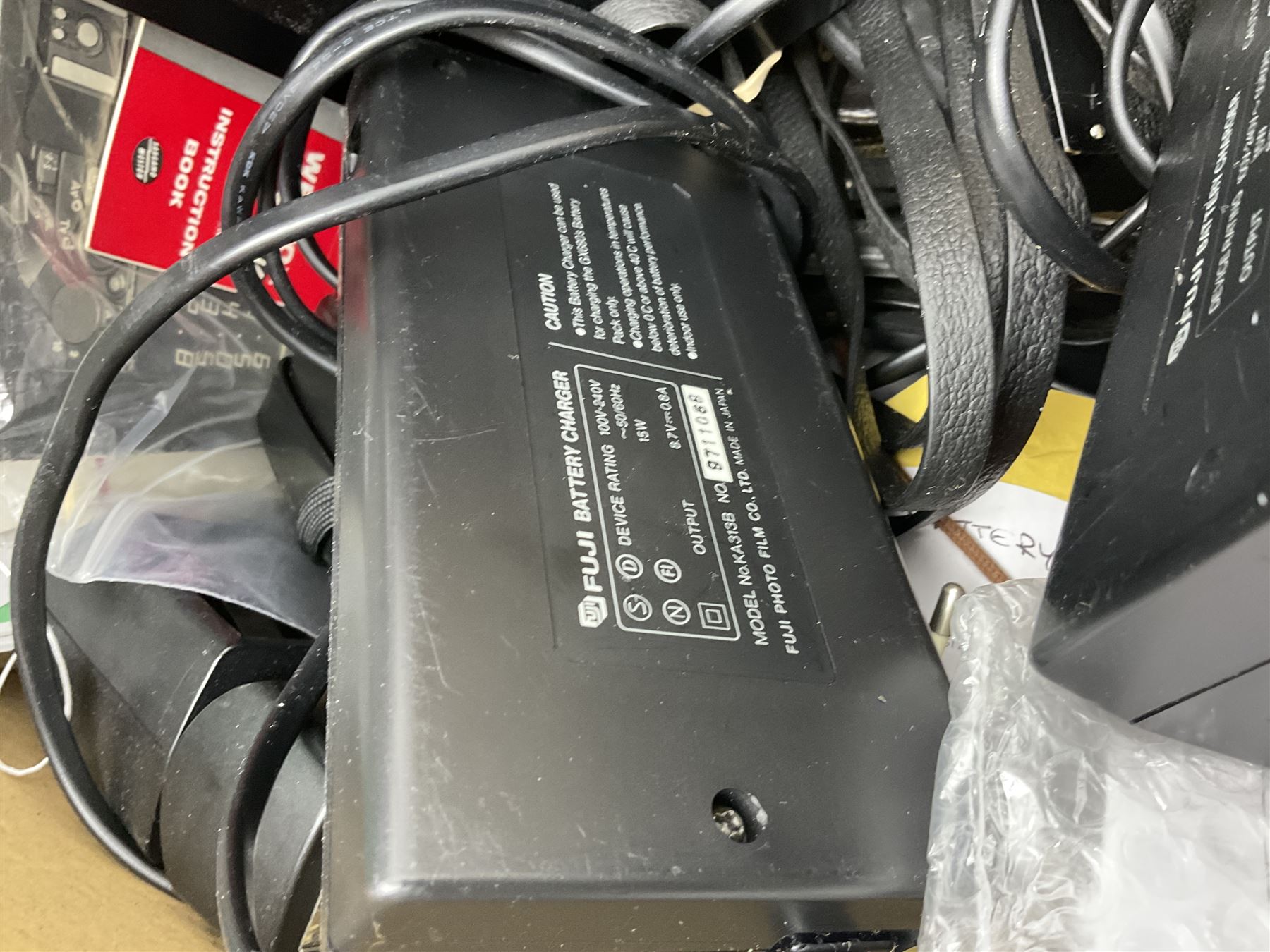 Collection of leather camera cases, to include Nikon ever ready cases and two larger cases, together with Gossen Sixticolor light meter, in box and other camera equipment 