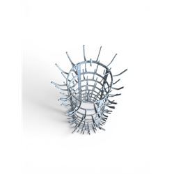 Galvanised metal bottle drying tree, pegs for 142 bottles