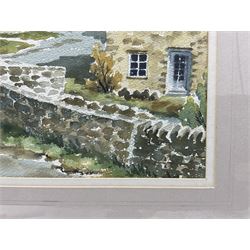 Anita Hall (British 20th Century): 'Thwaite in Swaledale', watercolour signed, titled verso