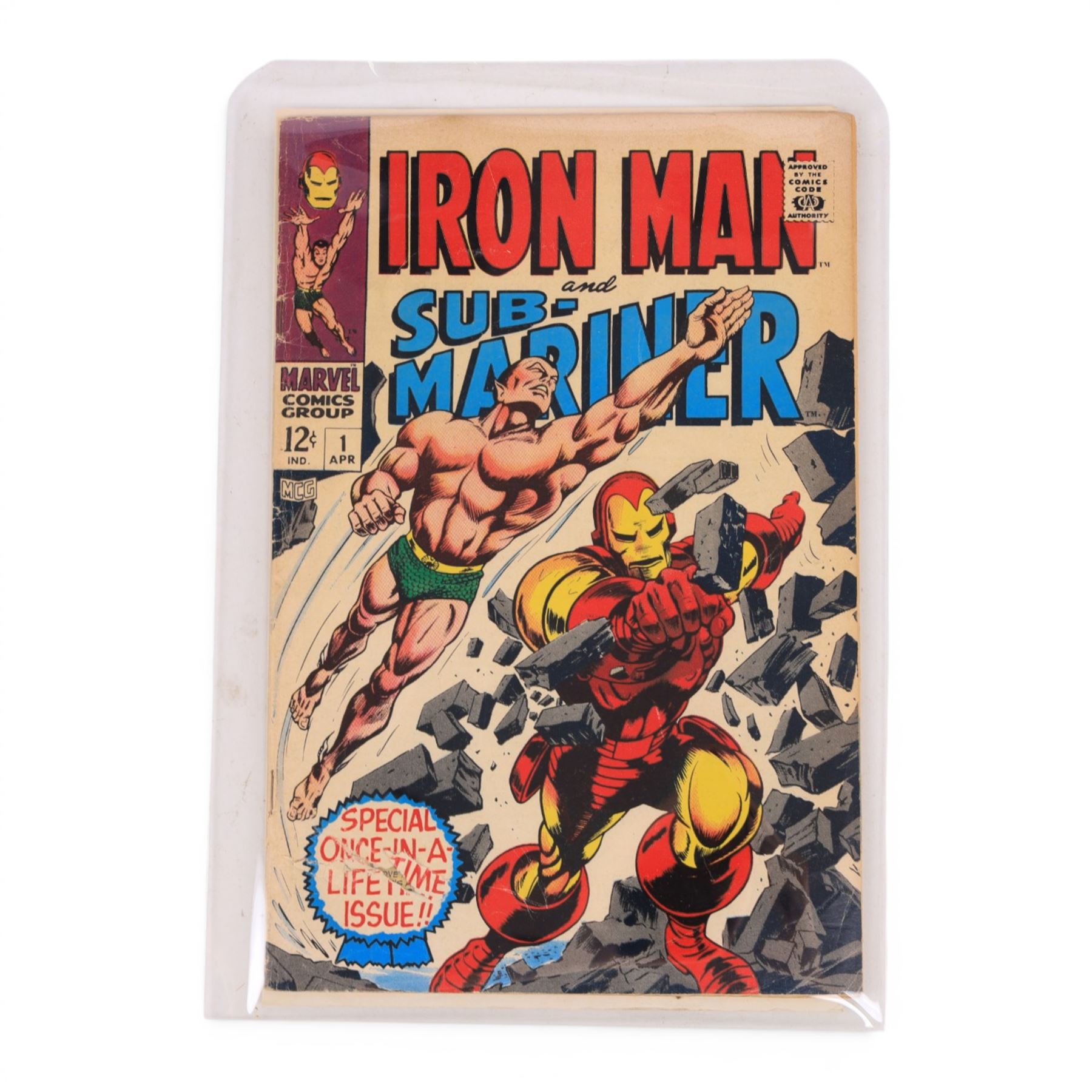 Two Marvel Silver Age comic books, comprising 1968 one-shot 'Iron Man and Sub-Mariner' #1 and 1970 'The Invincible Iron Man King Size Special' #1