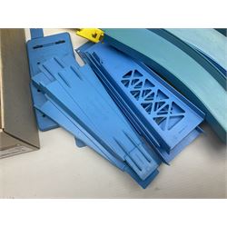 Matchbox Superfast track racing Set with Superbooster and two boxed SF-17 Slipstream Curves; together with five boxed Superfast models - 3d Monteverdi Hai, two 7d Hairy Hustler, 45c Ford Group 6 and 66d Mazda RX500; and quantity of unboxed and playworn other die-cast models