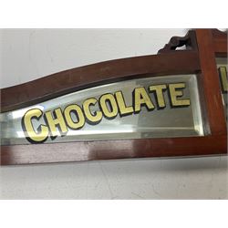 Laeser & Son Chocolate Manufactures advertising mirror, L112cm, H25cm