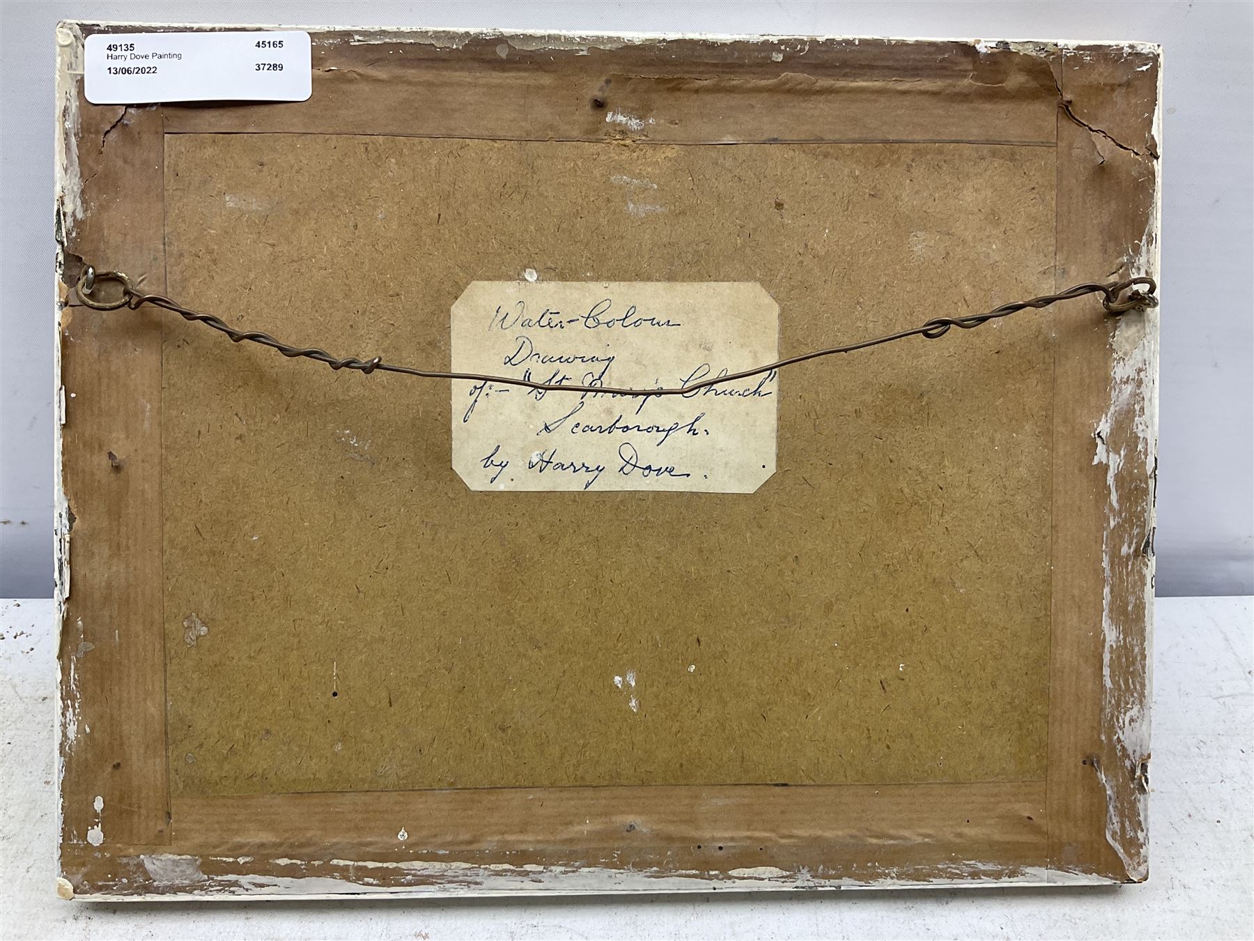 Harry Dove (British 19th/20th century): 'St Mary's Church - Scarborough', watercolour signed, titled verso 18cm x 24cm