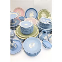 Wedgwood Jasperware including jugs, trinket dishes plates, vases etc    